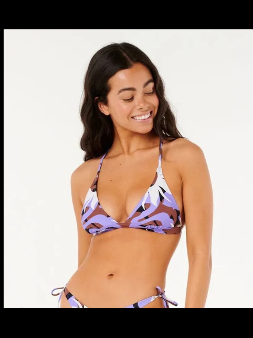 Rip Curl Womens Bikini Cala Nights  Back Triangle Top And Bottom- Women Swim